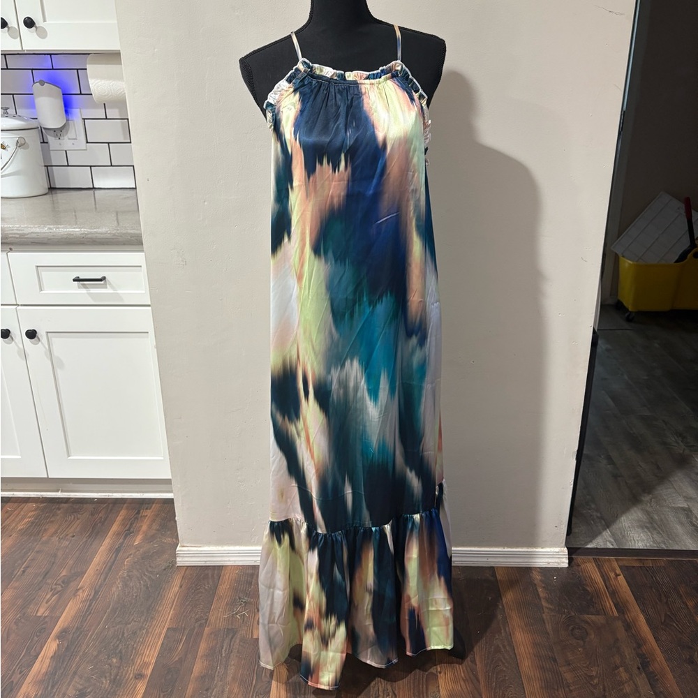 Anthropologie Elegant Multicolor Maxi Dress NWOT